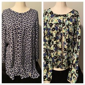 Set of TWO new women's plus size cardigans